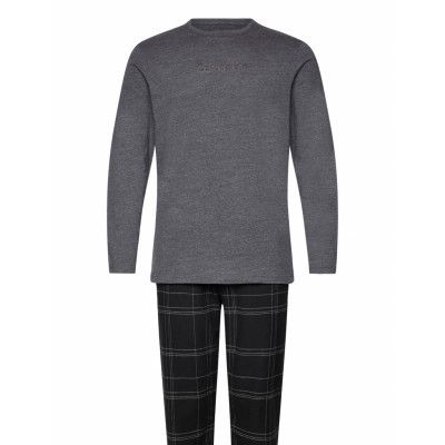 Calvin Klein L/S Pant Set Grå