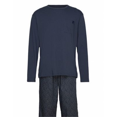 Calvin Klein L/S Pant Set Marinblå