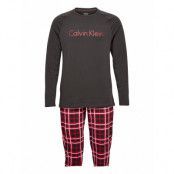 L/S Pant Set Pyjamas Svart Calvin Klein