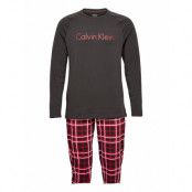 Knit L/S Pant Set Pyjamas Svart Calvin Klein