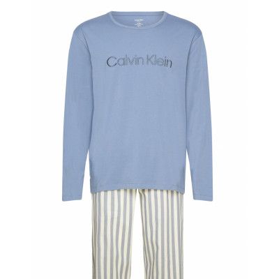 Calvin Klein L/S Pant Set Blå