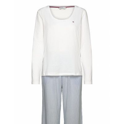 Tommy Hilfiger Ls Pj Set Woven Vit
