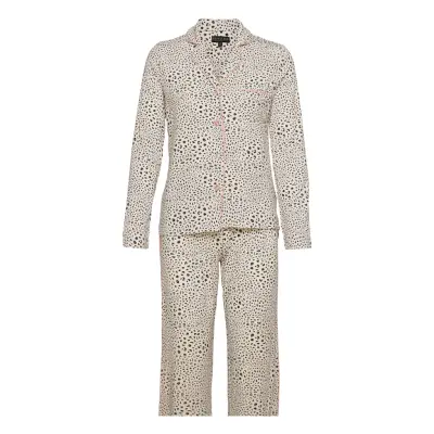 L/S Pyjama Pyjamas Beige PJ Salvage