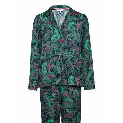 Ls Satin Pj Set Paisely Pyjamas Multi/patterned Tommy Hilfiger