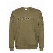 L/S Sweatshirt Underwear Night & Loungewear Pyjama Tops Green Calvin Klein