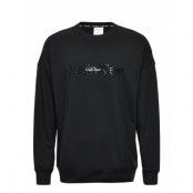 L/S Sweatshirt *Villkorat Erbjudande Underwear Night & Loungewear Pyjama Tops Svart Calvin Klein