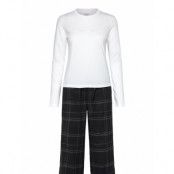 Calvin Klein L/S Tee & Pant Sleep Set Vit