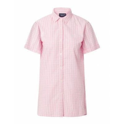 Lexington Home Lucy Kids Organic Cotton Seersucker Nightshirt Rosa