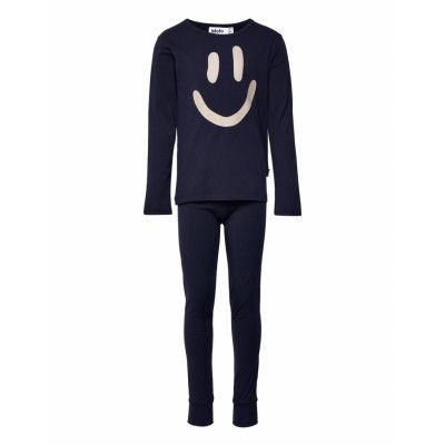Luve Pyjamas Set Marinblå Molo