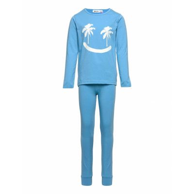 Luve Pyjamas Set Blå Molo