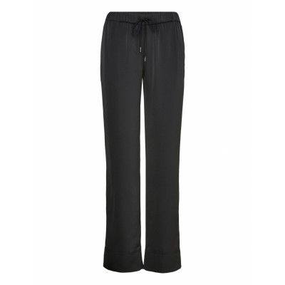 Calvin Klein Lw Shiny Satin Pyjama Pants Svart