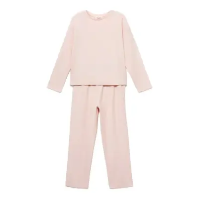 Mango Cotton Long Pyjamas - Pink - 7-8