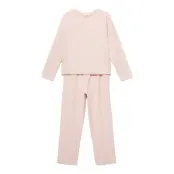 Mango Cotton Long Pyjamas Rosa