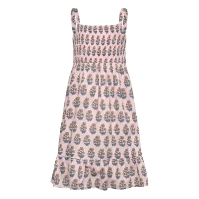 Mango Floral Print Cotton Nightdress Rosa