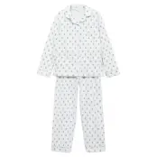 Mango Floral-Print Pyjamas Blå