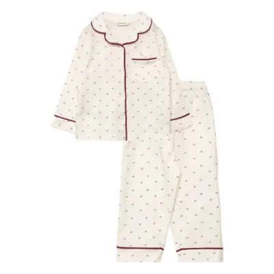 Mango Hearts Long Pyjamas - White - 18-24M