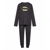 Mango Long Batman Pyjamas Svart