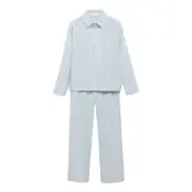Mango Long Pyjama Pack Blå