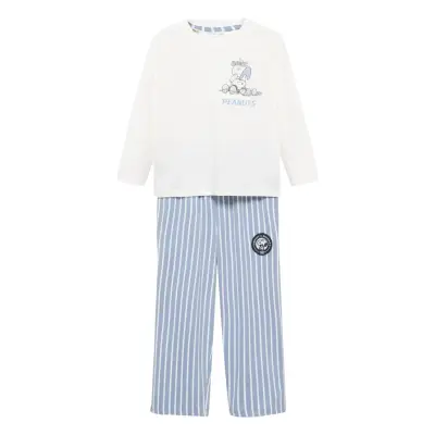 Mango Long Snoopy Pyjama Blå