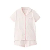 Mango Palm Tree Print Short Pyjama Set - Pink - 9-10