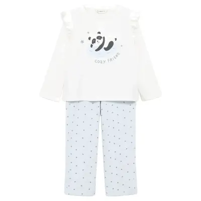 Mango Printed Long Pyjamas - Blue - 3-4