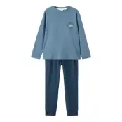 Mango Printed Long Pyjamas - Blue - 7-8