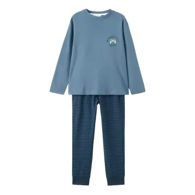 Mango Printed Long Pyjamas - Blue - 7-8