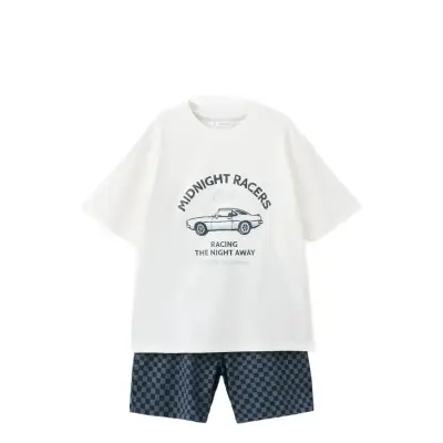 Mango Short Pyjama Set - Cream - 11-12