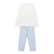Mango Striped Long Pyjamas - Blue - 2-3