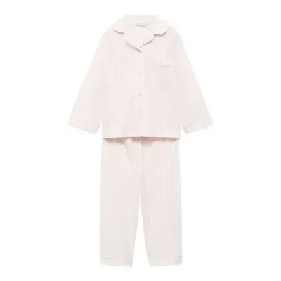 Mango Striped Long Pyjamas Rosa