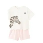 Mango Striped Short Pyjamas - Cream - 11-12