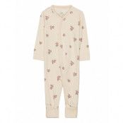 Manu - All-In- *Villkorat Erbjudande Pyjamas Sie Jumpsuit Creme Hust & Claire