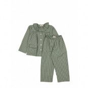 MarMar Copenhagen Pajama Frill Set Grön