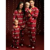 Martinex Vinterhjärta Pyjamas - Red - 62