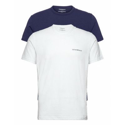 Men's Knit 2-Pack T-Shirt T-shirts Short-sleeved Vit Emporio Armani