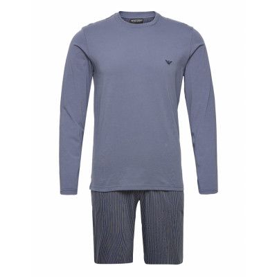 Men's Knit Pyjamas Pyjamas Blå Emporio Armani