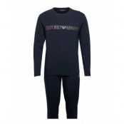 Men's Knit Pyjamas Pyjamas Svart Emporio Armani