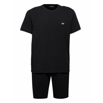 Men'S Knit Pyjamas Pyjamas Svart Emporio Armani