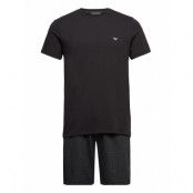 Men's Knit Pyjamas Pyjamas Svart *Villkorat Erbjudande Emporio Armani