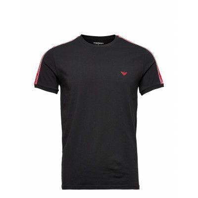 Men's Knit T-Shirt Underwear Night & Loungewear Pyjama Tops Svart Emporio Armani