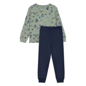 Minymo Pyjamas Ls Set Aop - Green - 92