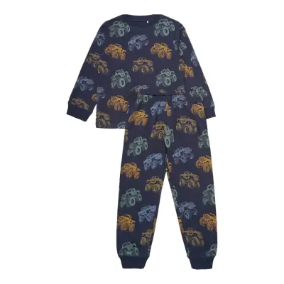 Minymo Pyjamas Ls Set Aop - Multi/patterned - 122