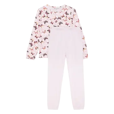Minymo Pyjamas Ls Set Aop - Pink - 92