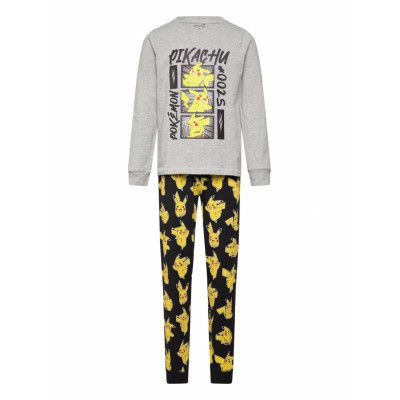Minymo Pyjamas Ls Set Grå