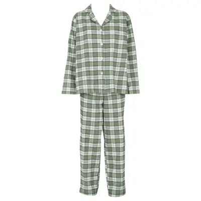 Missya Check Flannel Pyjamas Grön