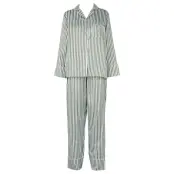 Missya Leo Sateen Pyjamas Aop Khaki Green