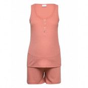 Mlh Y Lia S/L Jersey Set 2F A. Pyjamas Rosa Mamalicious