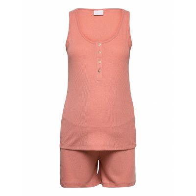 Mlh Y Lia S/L Jersey Set 2F A. Pyjamas Rosa Mamalicious