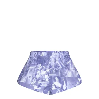 Monki Pyjamas Poplin Shorts - Blue - XL