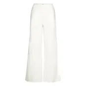 Monki Wide Leg Cotton Poplin Pyjama Trousers - White - XXS
